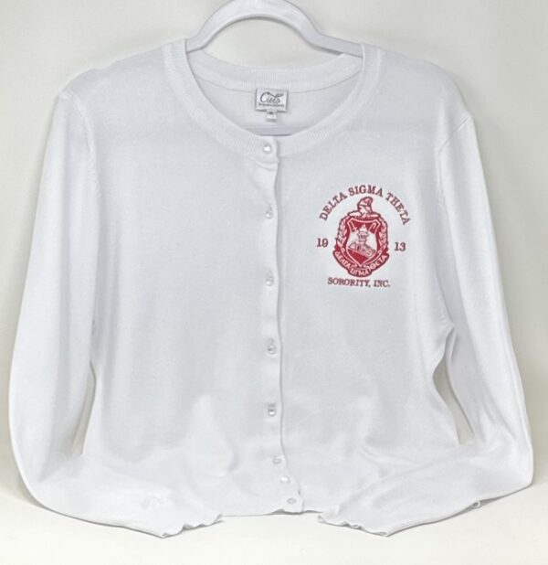 SW650 White Cardigan Sweater - Sizes Available SM-3XL - Image 7