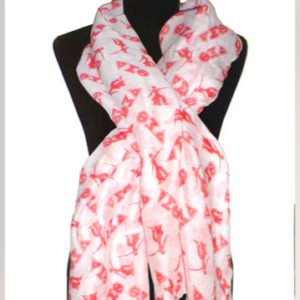 White Delta Scarve/shawl/beach body wrap