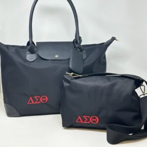 CP14 J-Champ Black 2 in 1 Tote with Red DST Symbols
